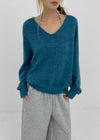 Brandt V-neck wool knit