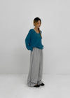 Brandt V-neck wool knit