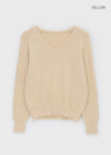 Brandt V-neck wool knit