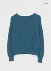 Brandt V-neck wool knit