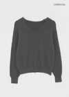 Brandt V-neck wool knit