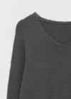 Brandt V-neck wool knit