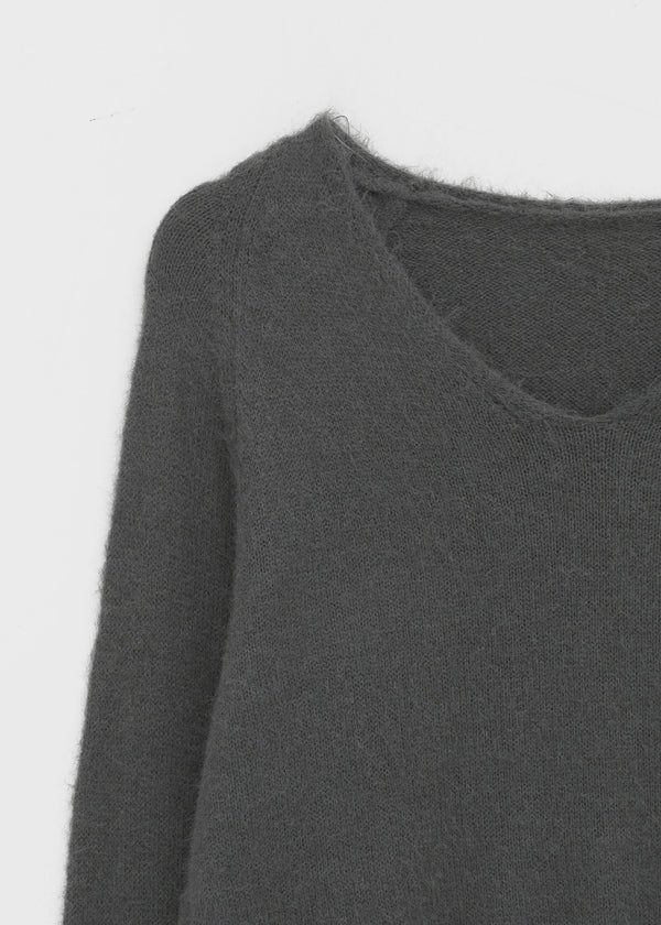 Brandt V-neck wool knit