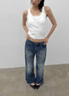 Kocom Washed Wide Denim Pants