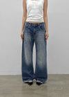 Kocom Washed Wide Denim Pants