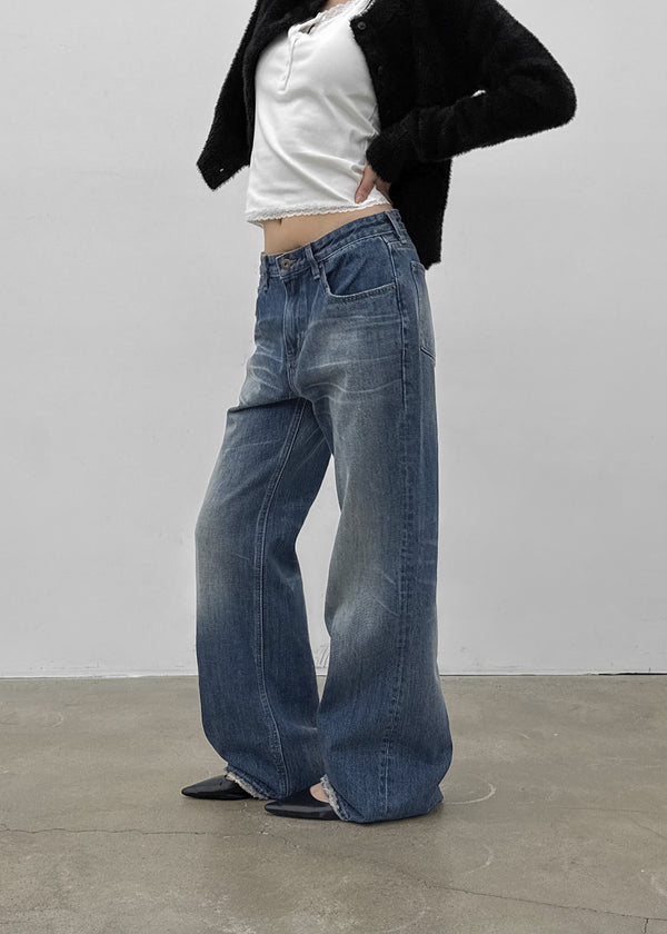Kocom Washed Wide Denim Pants
