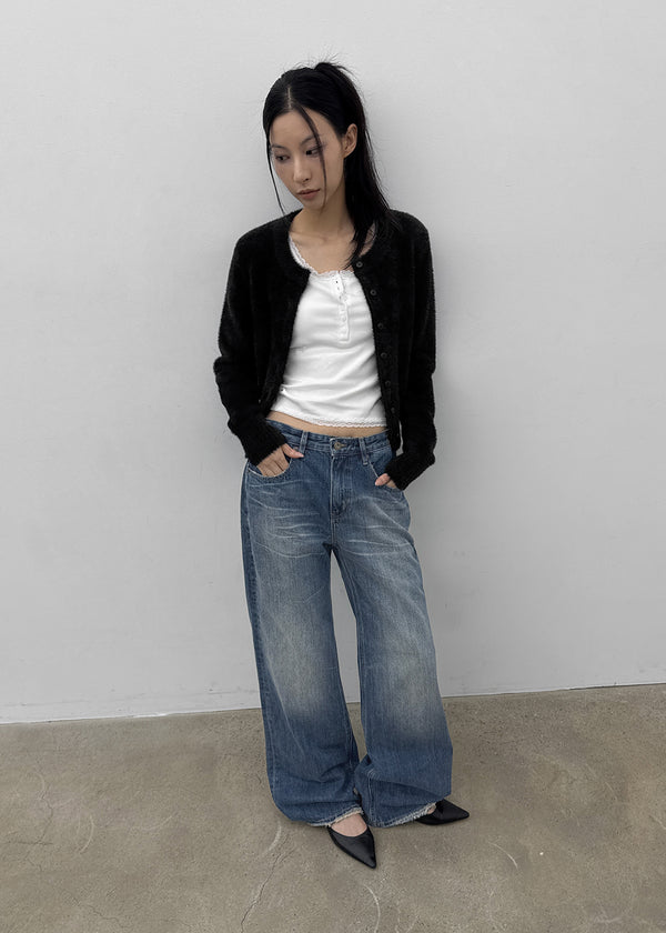 Kocom Washed Wide Denim Pants