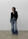 Kocom Washed Wide Denim Pants