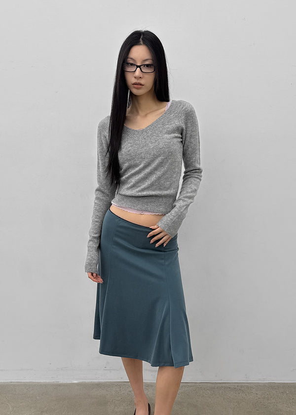 [MADE] Ruby Woo Wool V-neck Knit