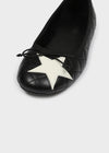 Levene Star Quilted Flat Shoes