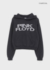 Dunkit Lettering Semi-Crop Hoodie