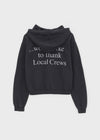 Dunkit Lettering Semi-Crop Hoodie