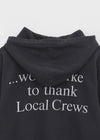 Dunkit Lettering Semi-Crop Hoodie
