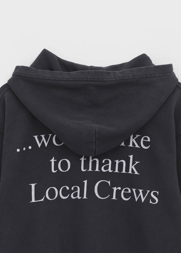 Dunkit Lettering Semi-Crop Hoodie