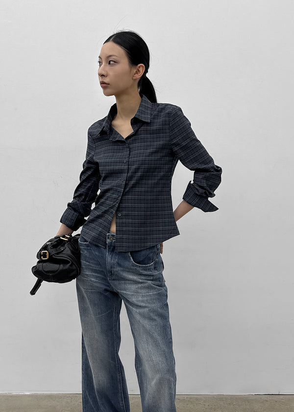 [MADE] Nuno Slim Fit Check Shirt (2 SIZE)