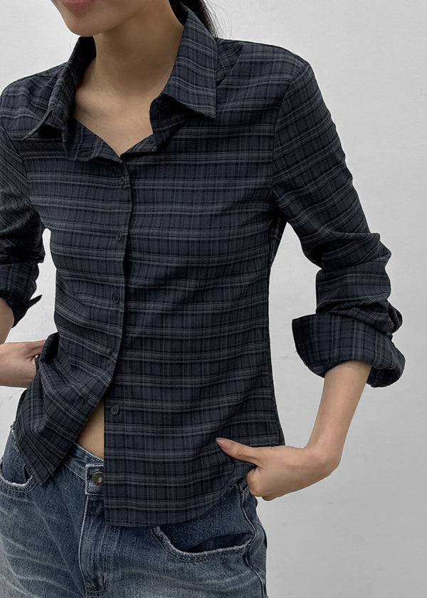 [MADE] Nuno Slim Fit Check Shirt (2 SIZE)