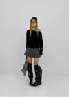 Voltaire shoulder button wool knit