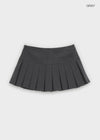 Noel striped pleated mini skirt pants