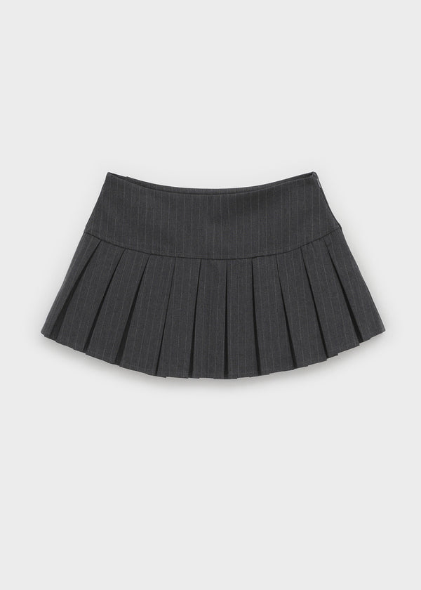 Noel striped pleated mini skirt pants