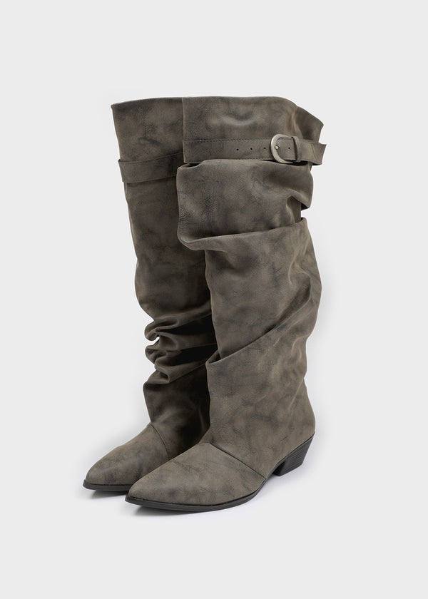 Kent slouchy stiletto long boots