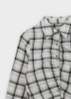 Exodus Shirred Slim Check Shirt