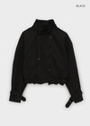 Luadi Frill Double-Button Short Jumper