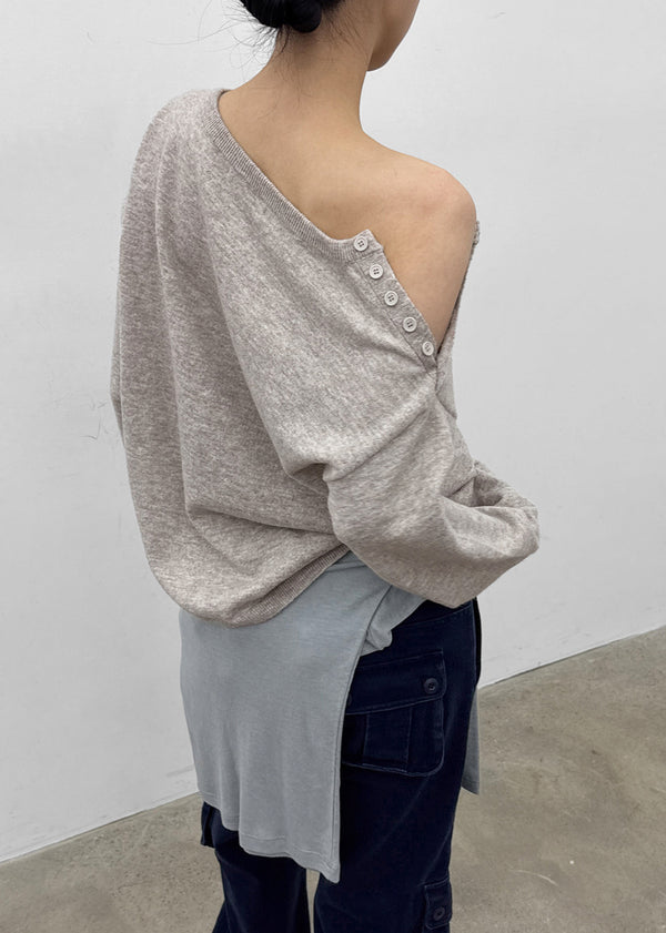 [MADE] Rouen Button Loose Fit Knit