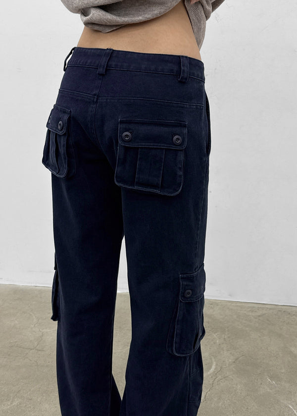 [MADE] Tohen Low-Waist Cotton Cargo Pants