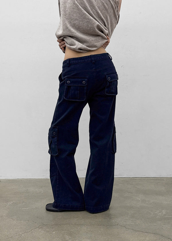 [MADE] Tohen Low-Waist Cotton Cargo Pants