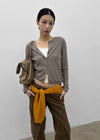 Divier Ribbed Wool Knit Cardigan