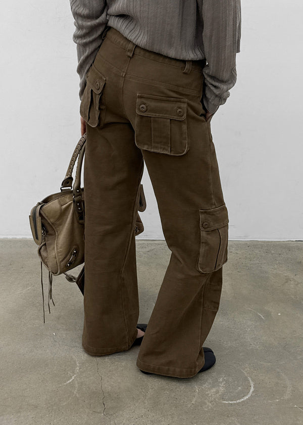 [MADE] Tohen Low-Waist Cotton Cargo Pants