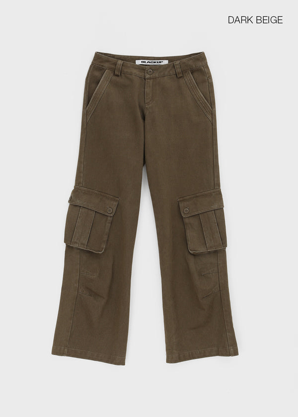 [MADE] Tohen Low-Waist Cotton Cargo Pants
