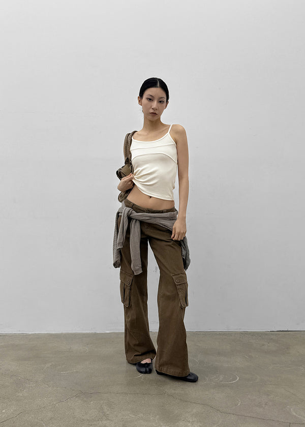 Vaginal cutout round neck sleeveless