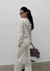 [MADE] Bound Low-Waist Elastic Pants (Available as a set)