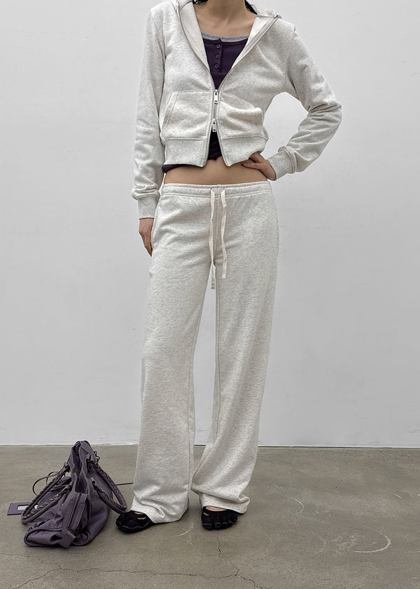 [MADE] Bound Low-Waist Elastic Pants (Available as a set)