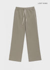 [MADE] Bound Low-Waist Elastic Pants (Available as a set)