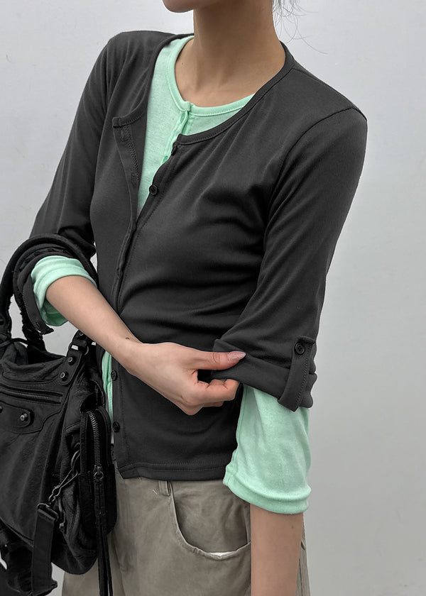 Defy Roll-up 3/4 Sleeve Cardigan