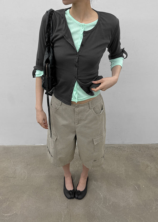 Defy Roll-up 3/4 Sleeve Cardigan