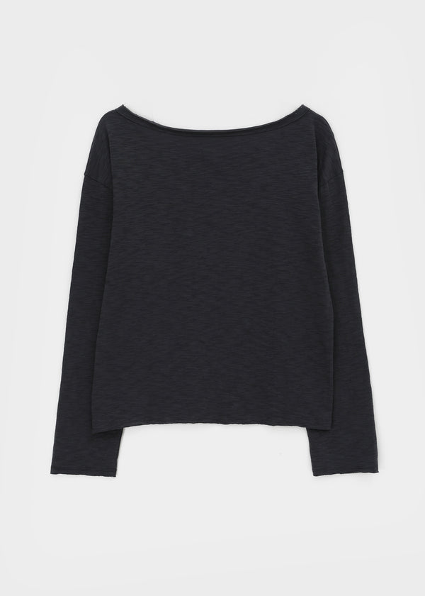 [MADE] Jenich Slub Boat Neck Long Sleeve Tee