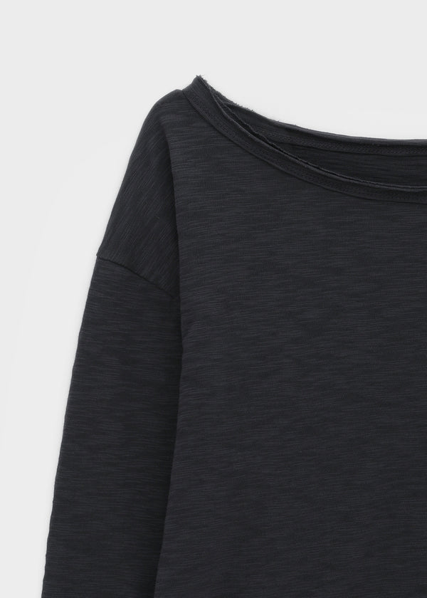 [MADE] Jenich Slub Boat Neck Long Sleeve Tee