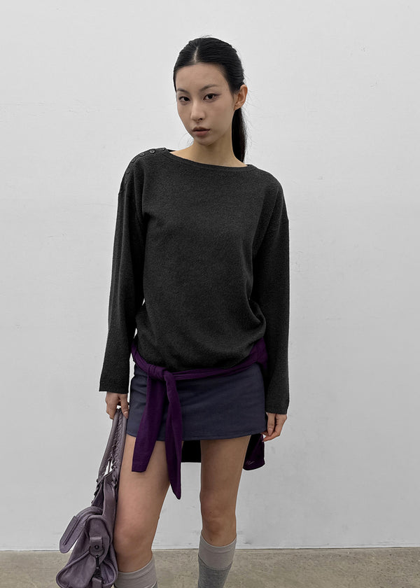 [MADE] Rouen Button Loose Fit Knit
