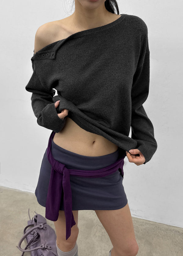 [MADE] Rouen Button Loose Fit Knit