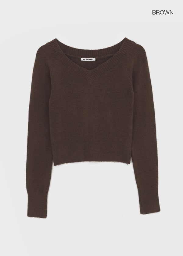 [MADE] Ruby Woo Wool V-neck Knit