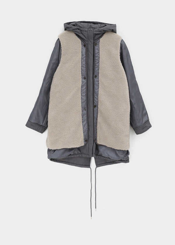 [MADE] Cro Bouclein Hooded Field Jacket