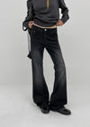 Vie low-waist bootcut denim pants