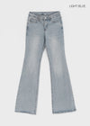 Vie low-waist bootcut denim pants