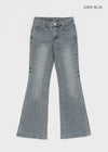 Vie low-waist bootcut denim pants