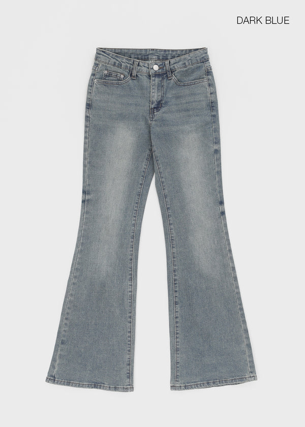 Vie low-waist bootcut denim pants