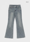 Vie low-waist bootcut denim pants