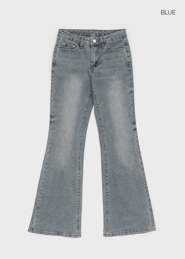 Vie low-waist bootcut denim pants